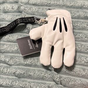 Loungefly White Mickey Glove Wristlet NWT.
